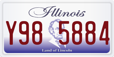 IL license plate Y985884
