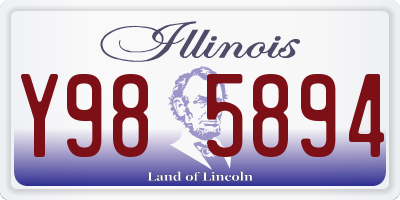 IL license plate Y985894