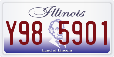 IL license plate Y985901