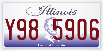 IL license plate Y985906