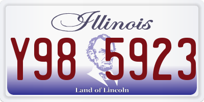 IL license plate Y985923