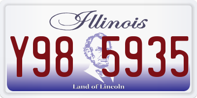 IL license plate Y985935