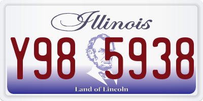 IL license plate Y985938
