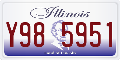 IL license plate Y985951