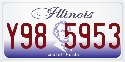 IL license plate Y985953