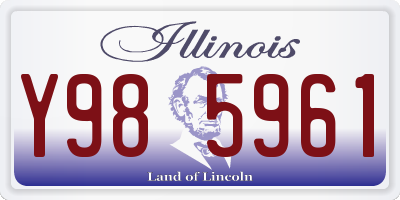IL license plate Y985961