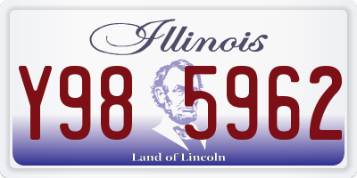 IL license plate Y985962