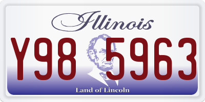 IL license plate Y985963