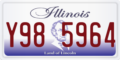 IL license plate Y985964