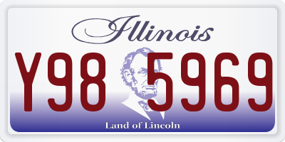 IL license plate Y985969