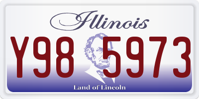 IL license plate Y985973