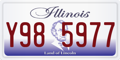 IL license plate Y985977