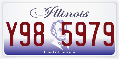 IL license plate Y985979