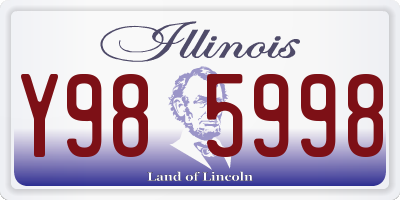 IL license plate Y985998