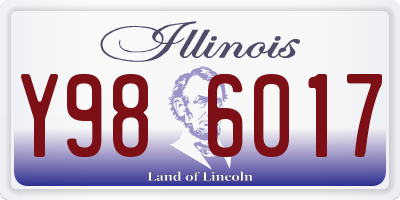 IL license plate Y986017