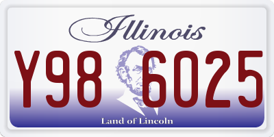 IL license plate Y986025