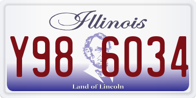 IL license plate Y986034