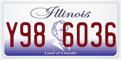 IL license plate Y986036
