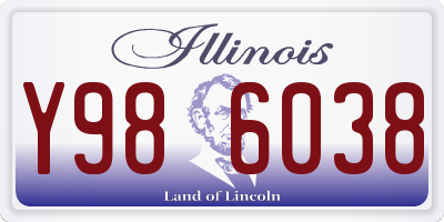 IL license plate Y986038