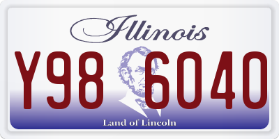 IL license plate Y986040