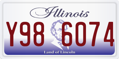 IL license plate Y986074