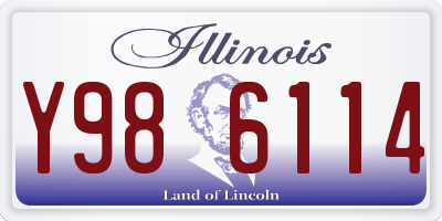 IL license plate Y986114