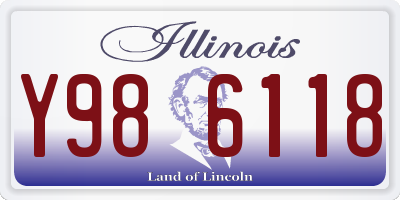 IL license plate Y986118
