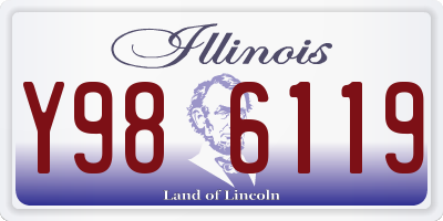 IL license plate Y986119
