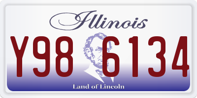 IL license plate Y986134