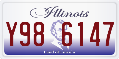 IL license plate Y986147