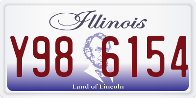 IL license plate Y986154