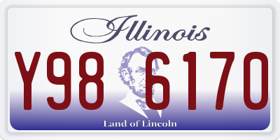 IL license plate Y986170