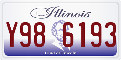 IL license plate Y986193