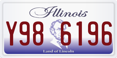 IL license plate Y986196
