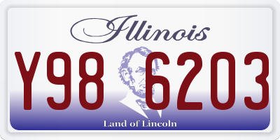 IL license plate Y986203