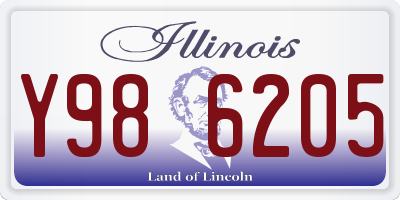 IL license plate Y986205