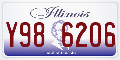 IL license plate Y986206