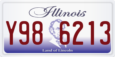 IL license plate Y986213