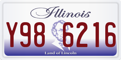 IL license plate Y986216