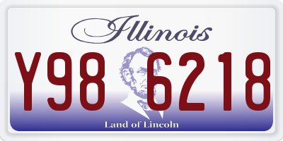 IL license plate Y986218