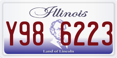 IL license plate Y986223