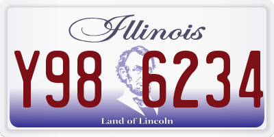 IL license plate Y986234