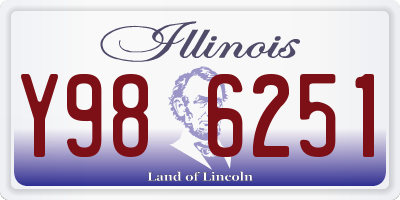 IL license plate Y986251