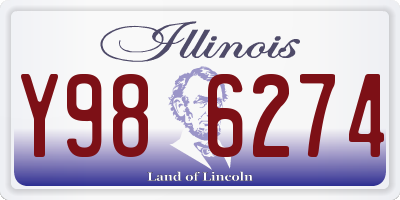 IL license plate Y986274