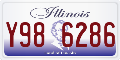 IL license plate Y986286