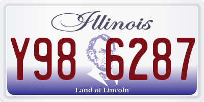 IL license plate Y986287