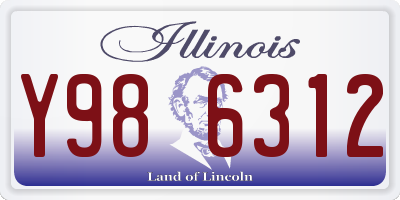 IL license plate Y986312