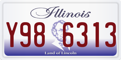 IL license plate Y986313