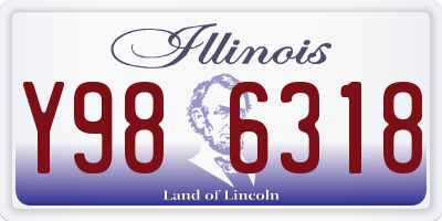 IL license plate Y986318