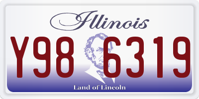 IL license plate Y986319
